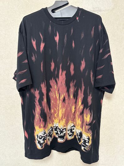 Supreme x MM6 Maison Margiela Liquid Blue Oversized Tee "Black"