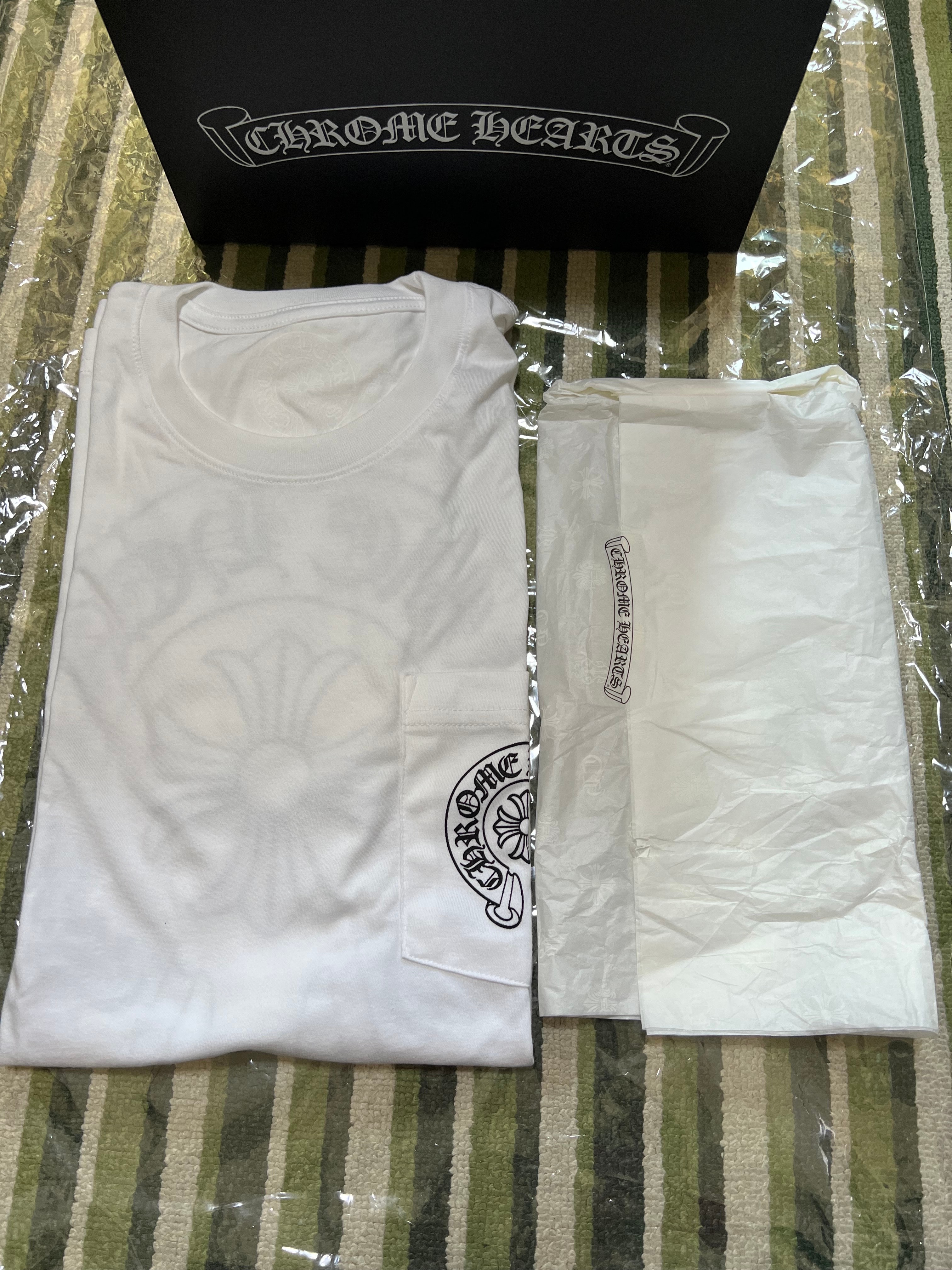 Chrome Hearts Horse Shoe Logo Pocket T-Shirt "White"