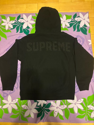 Supreme Studded Hooded Sweatshirt "Black"