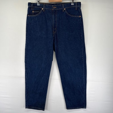 古着 90's/90年代 リーバイス Levi's USA製 パンツ 550 ジッパーフライ テーパード デニムパンツ Gパン W38 L30 ブルー系 メンズ