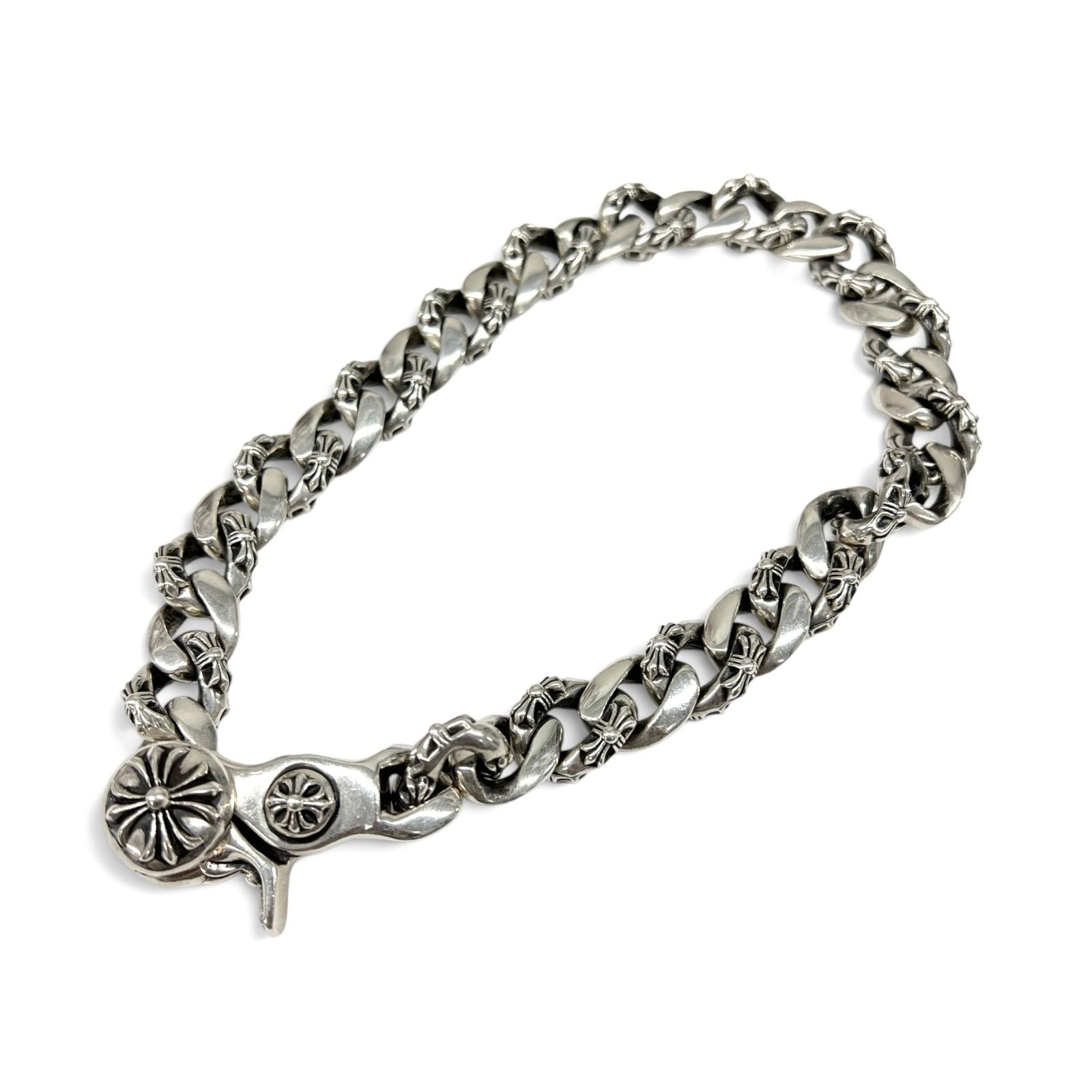 CHROME HEARTS 希少 美品 クロムハーツ FANCY CHAIN LNK L31 ファンシーチェーン 31リンク ネックレス インボイス・袋付属 31コマ シルバー クロム チョーカー チェーン アクセサリー ABランク 中古 鑑定済 クロムアクセ
