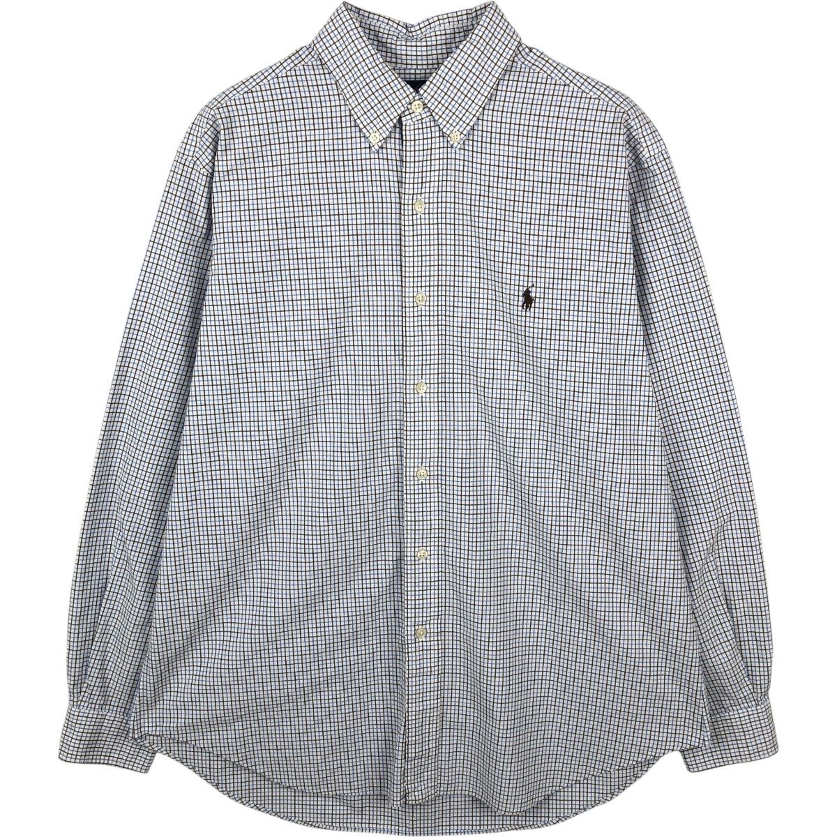 古着 ラルフローレン Ralph Lauren 長袖 ボタンダウンチェックシャツ メンズL相当/eaa662037