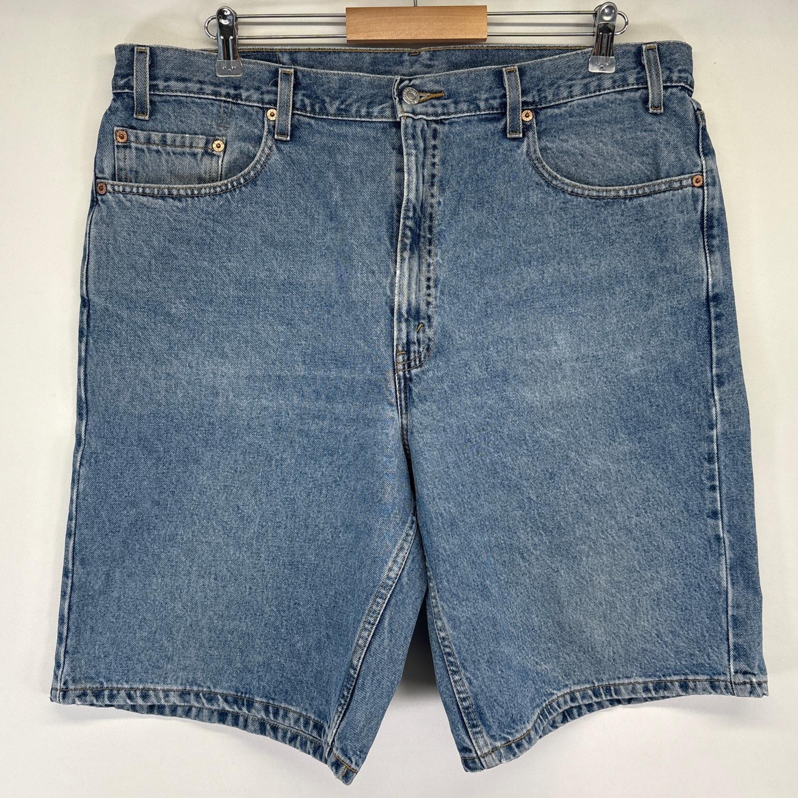 古着 リーバイス Levi's ショートパンツ 550 デニム ハーフ 半ズボン 短パン ジーパン 紙タグ w40  ブルー メンズ