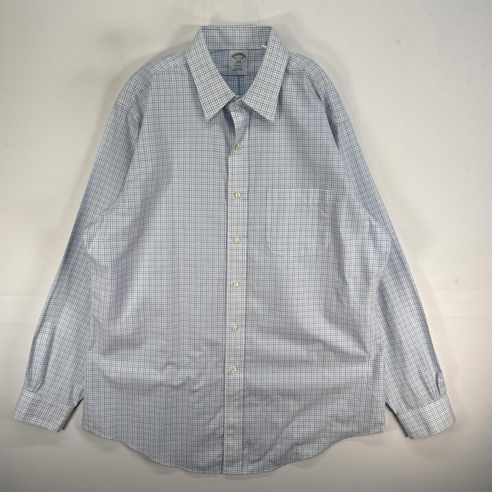 古着 ブルックスブラザーズ Brooks Brothers 長袖シャツ チェック 1818 REGENT L  ブルー系 マルチカラー メンズ