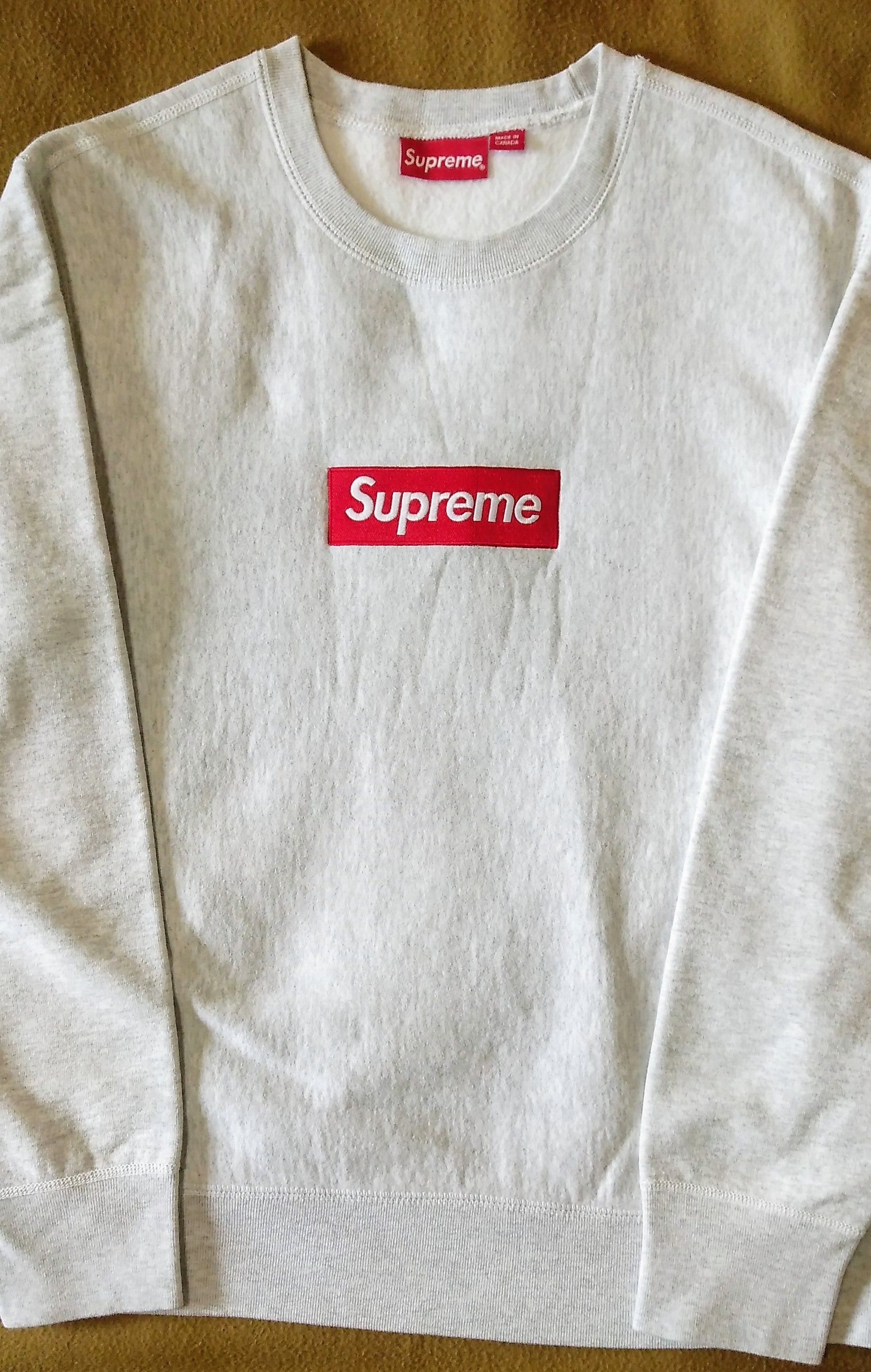 Supreme Box Logo Crewneck Sweatshirt "Ash Grey" (18FW)
