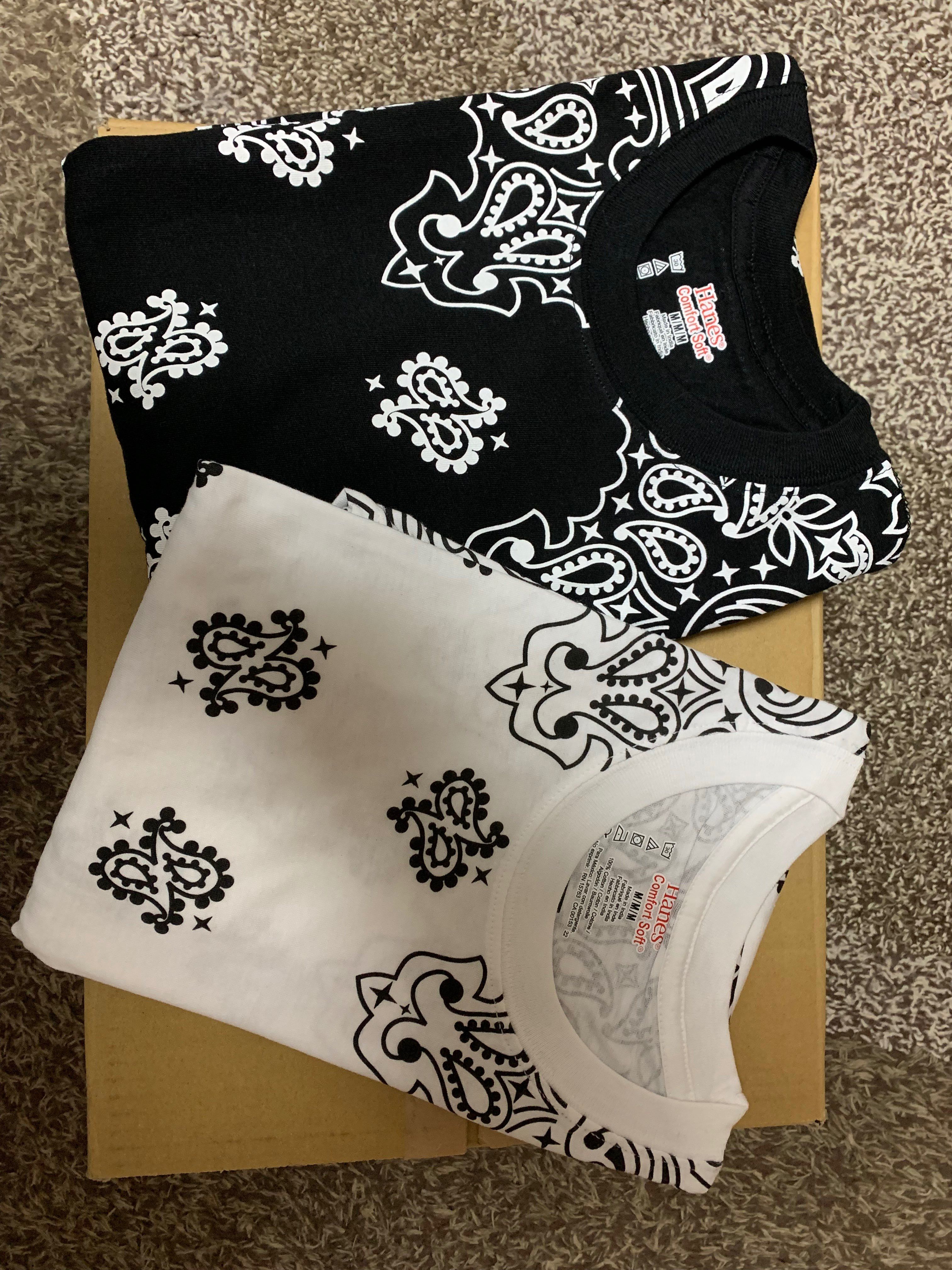 Supreme x Hanes Bandana Tagless Tees (2 Pack) "White"