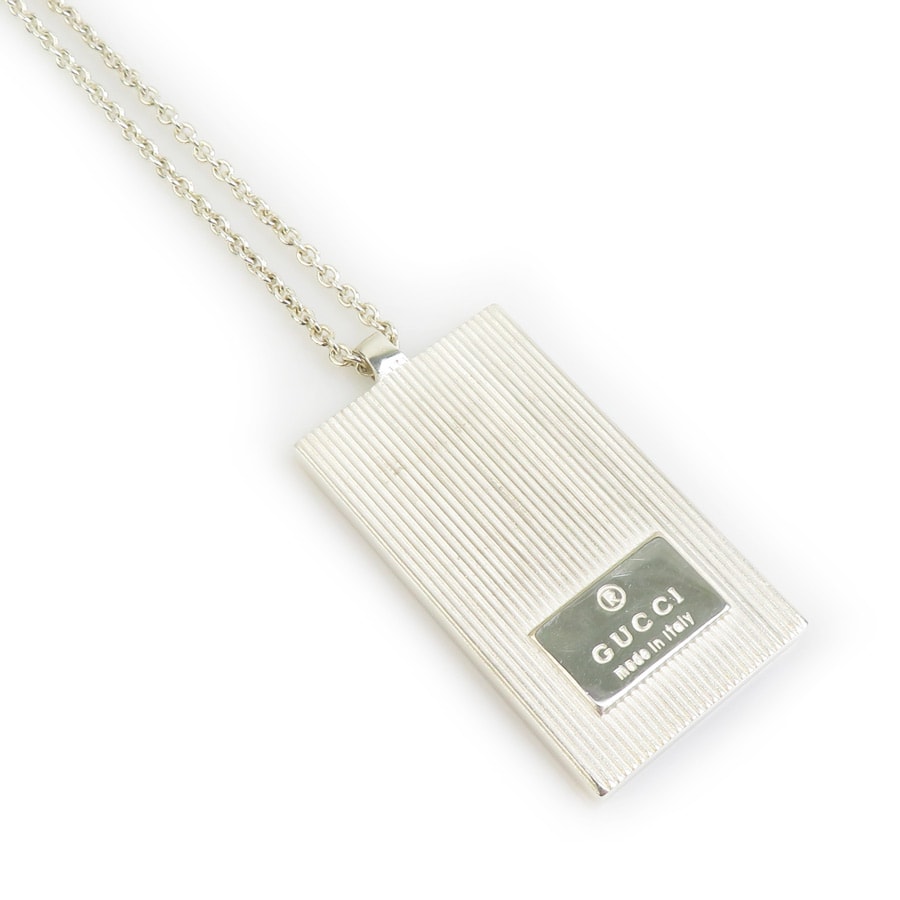 グッチ GUCCI ネックレス シルバー925 シルバー メンズ【中古】 e61495a