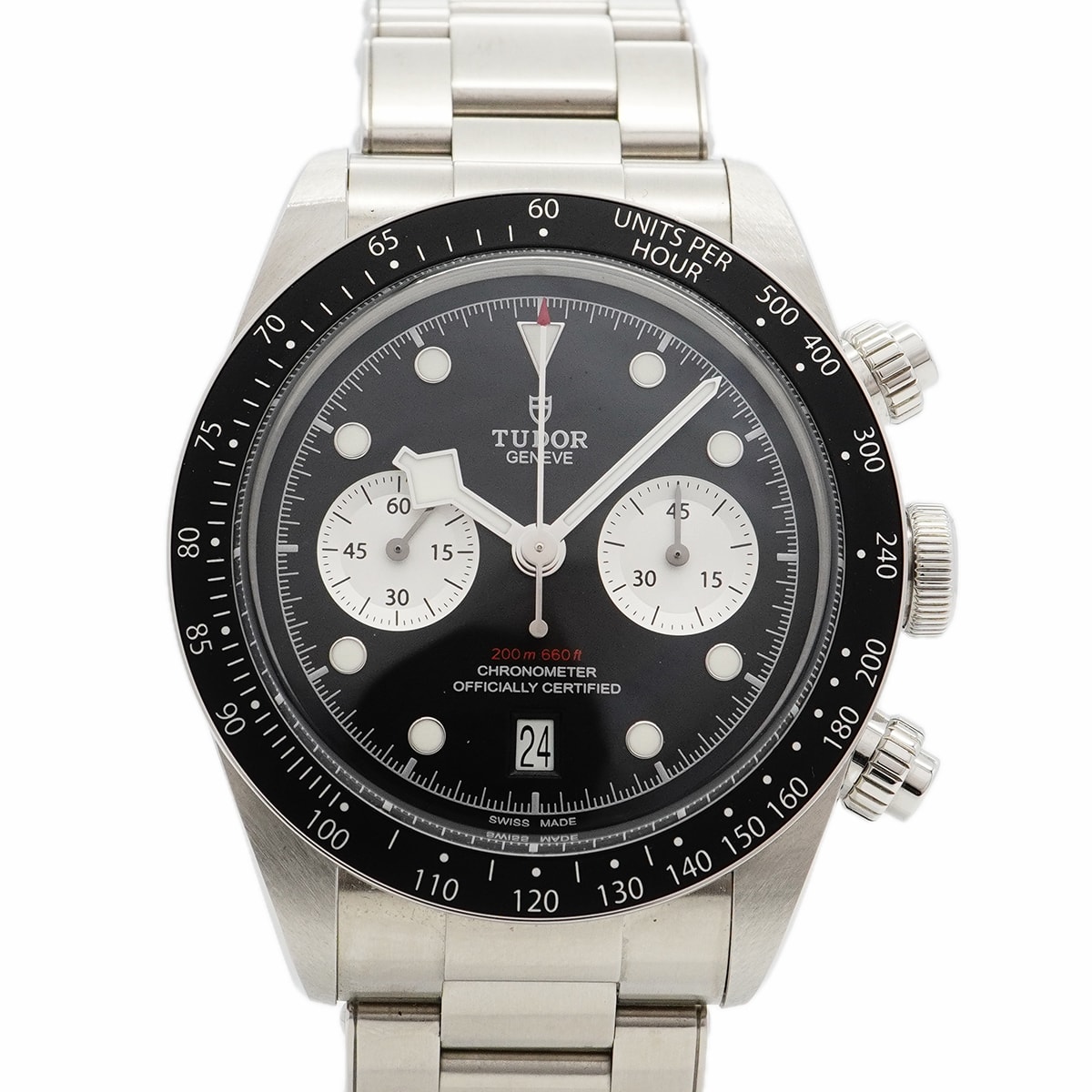 ★最終価格★SALE【6wcb0148】チュードル ブラックベイ クロノ 79360N 黒文字盤【中古】腕時計 メンズ