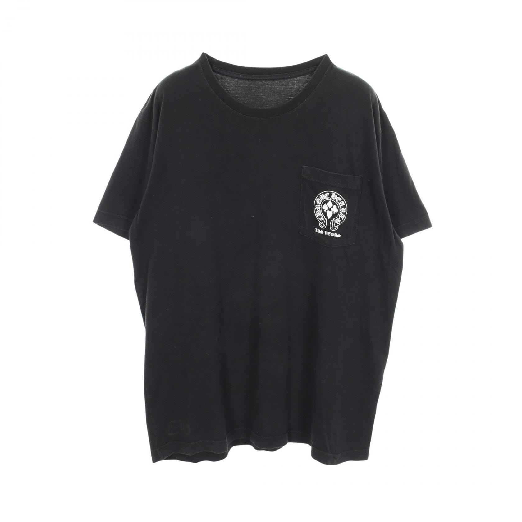 クロムハーツ CHROME HEARTS ホースシュー 半袖Tシャツ 衣料品 トップス コットン メンズ ブラック系 【中古】
