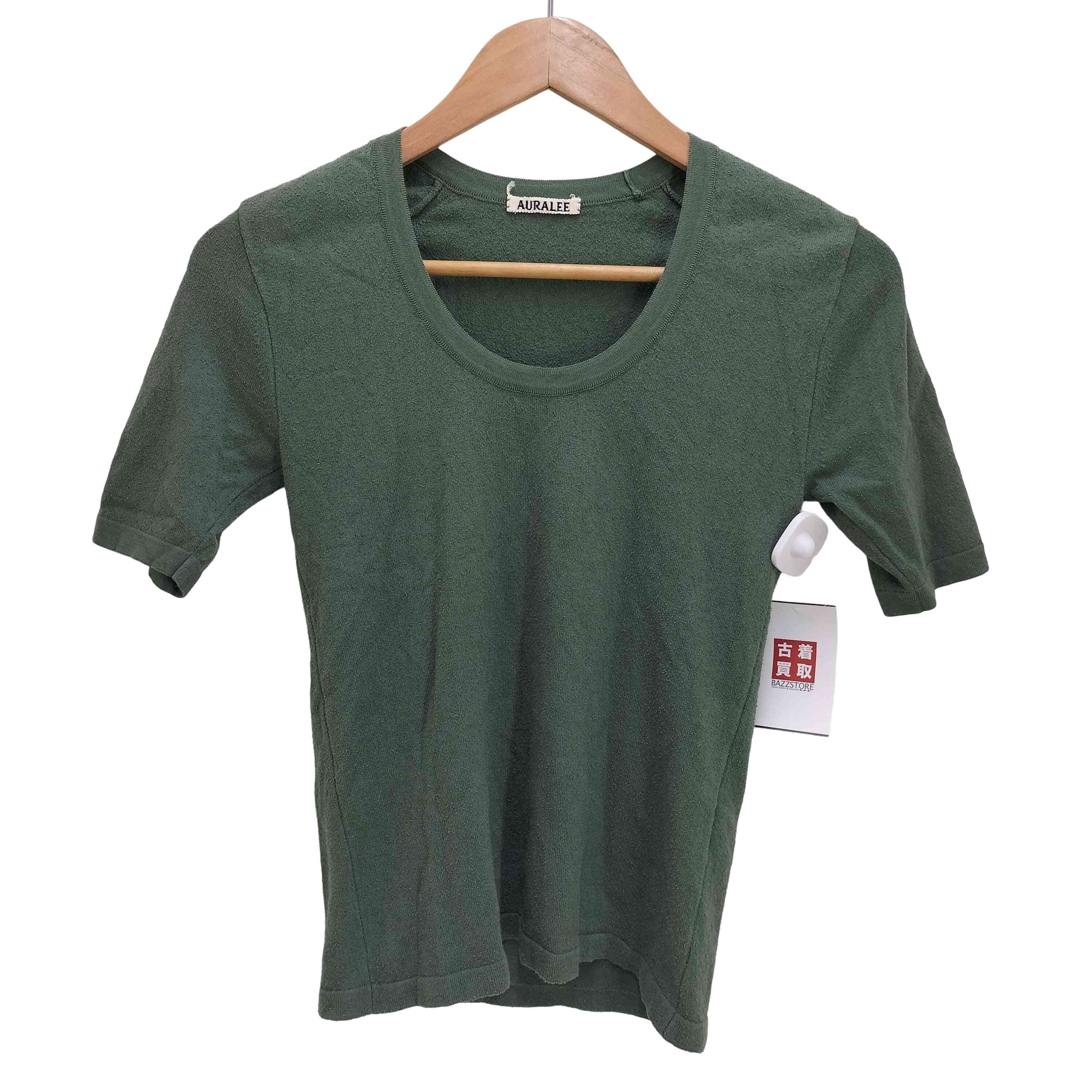 22SS HIGH GAUGE COTTON PILE KNIT U-NECK TEE【1143525955390】
