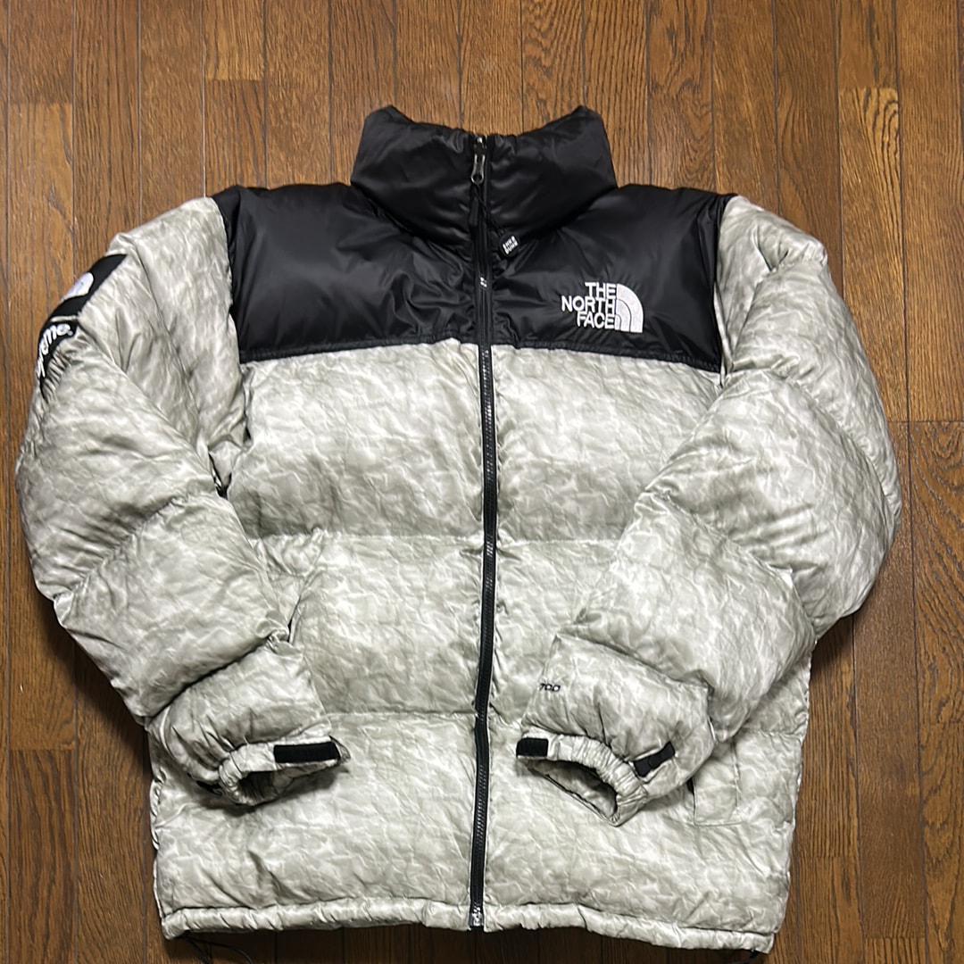 Supreme x The North Face Nuptse Jacket "White Paper Print"