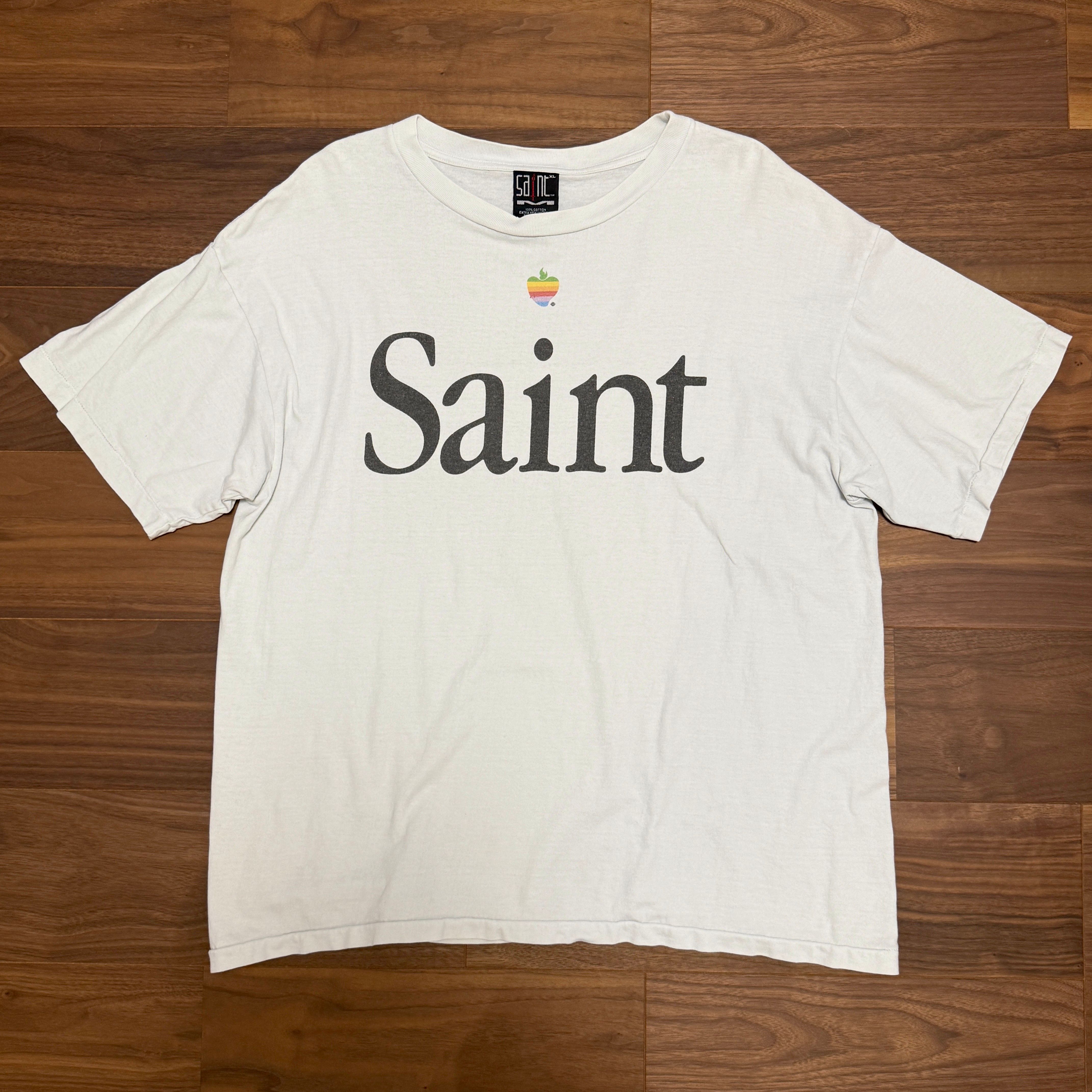 SAINT Mxxxxxx SS Tee/Heart Saint "White" SM-A23-0000-005
