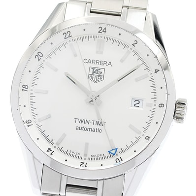 ☆美品 タグホイヤー カレラ ツインタイム メンズ 【中古】