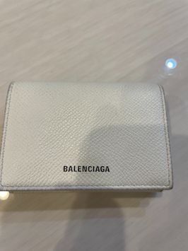 BALENCIAGA ウォレット レザー ロゴ 三つ折り ミニ 財布