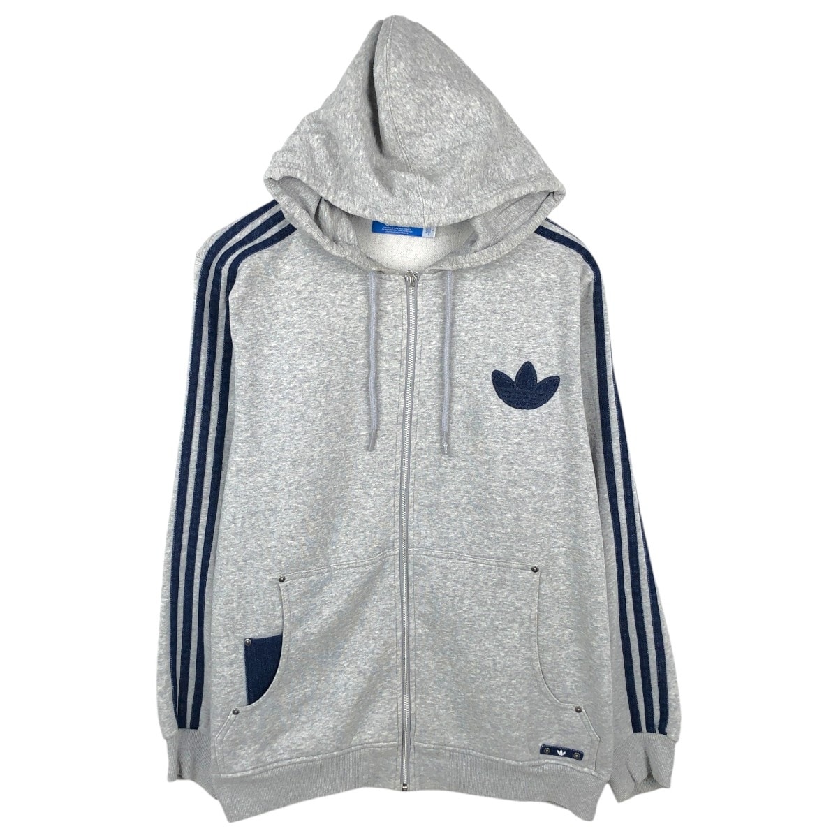 古着 アディダス adidas ORIGINALS オリジナルス スウェットフルジップパーカー メンズL相当/eaa670230