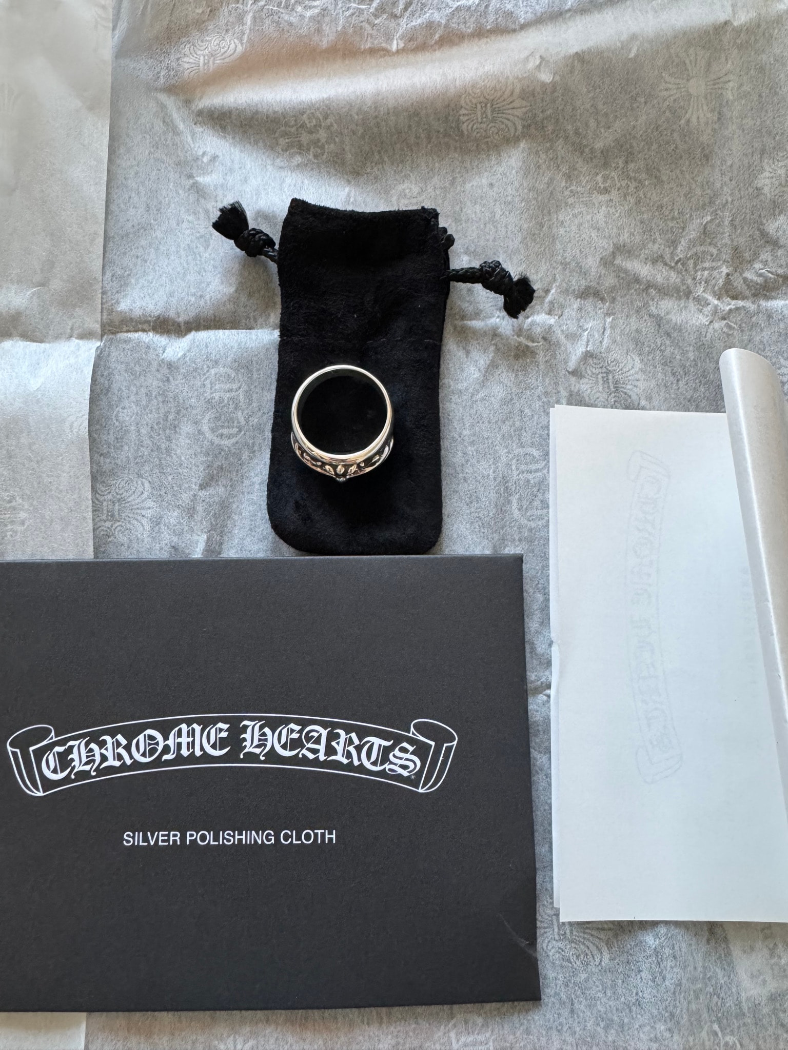 Chrome Hearts Floral Cross Ring "Silver"