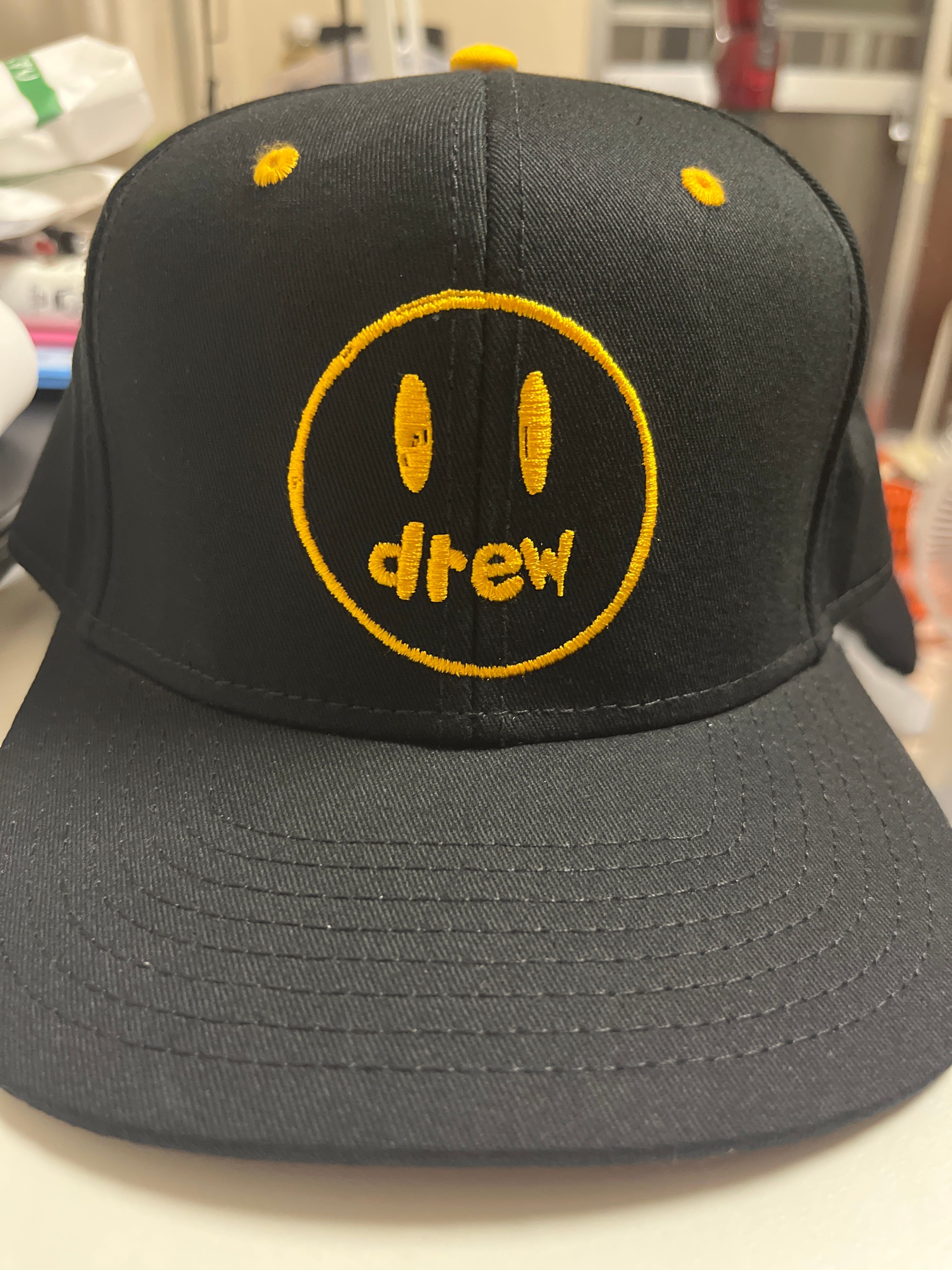 drew house sketch mascot snapback hat "Black"