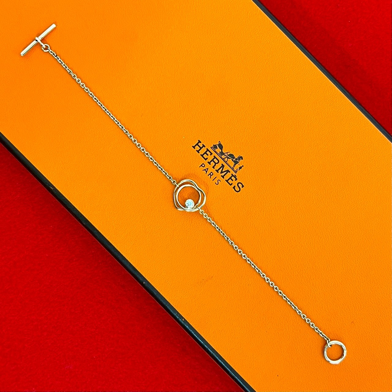 HERMES エルメス ヴェルティージュ クール K18ピンクゴールド ダイヤモンド ブレスレット ゴールド
 39533