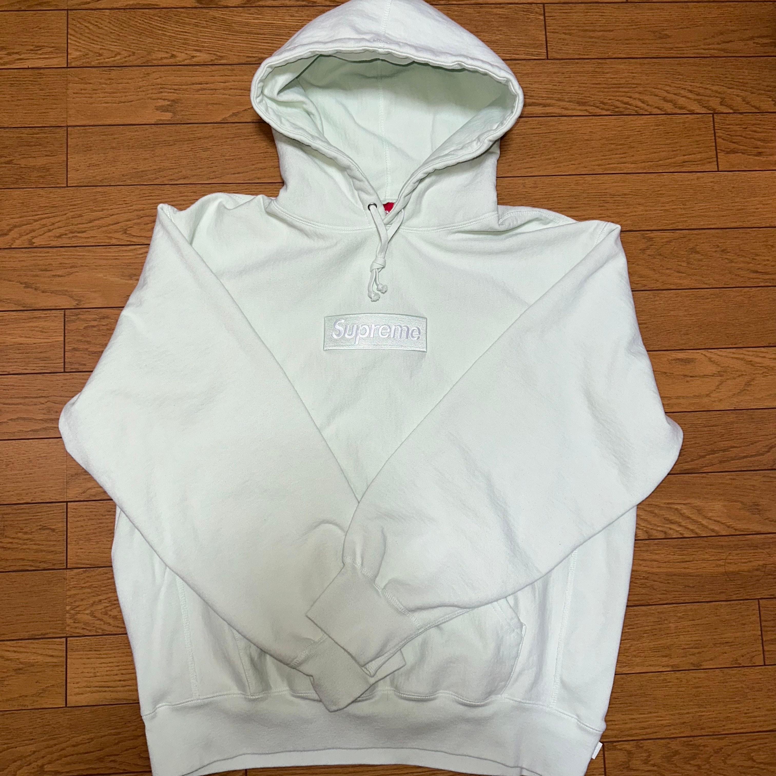 Supreme Box Logo Hooded Sweatshirt "Light Green" (23FW)