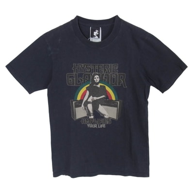 HYSTERIC GLAMOUR ヒステリックグラマー 4CT-3462 ロゴ プリント ヒスガール Tシャツ 半袖 カットソー ダークグレー系 M【中古】