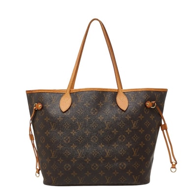 ルイ ヴィトン モノグラム ネヴァーフルMM ショルダーバッグ トートバッグ M40156 ブラウン PVC レザー レディース LOUIS VUITTON 【中古】