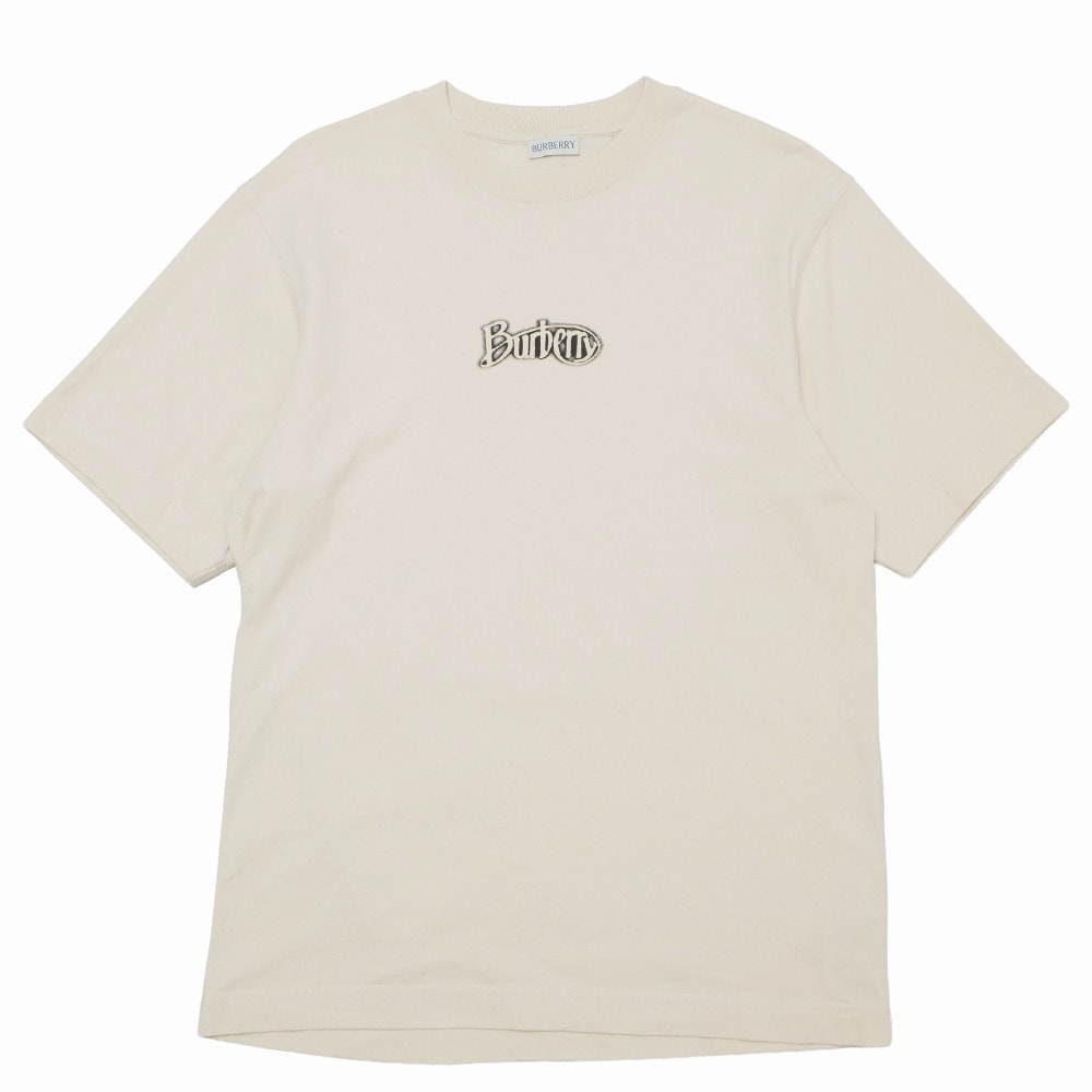 ■美品■BURBERRY バーバリー 半袖Tシャツ サイズM クルーネック フロッキーロゴ ブランド古着【中古】20260716/RB0132