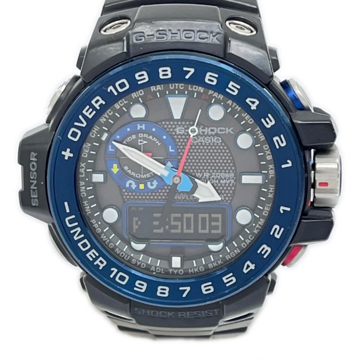 CASIO カシオ 腕時計 G-SHOCK デジタル 本体のみ ラバー グレー GWN-1000B