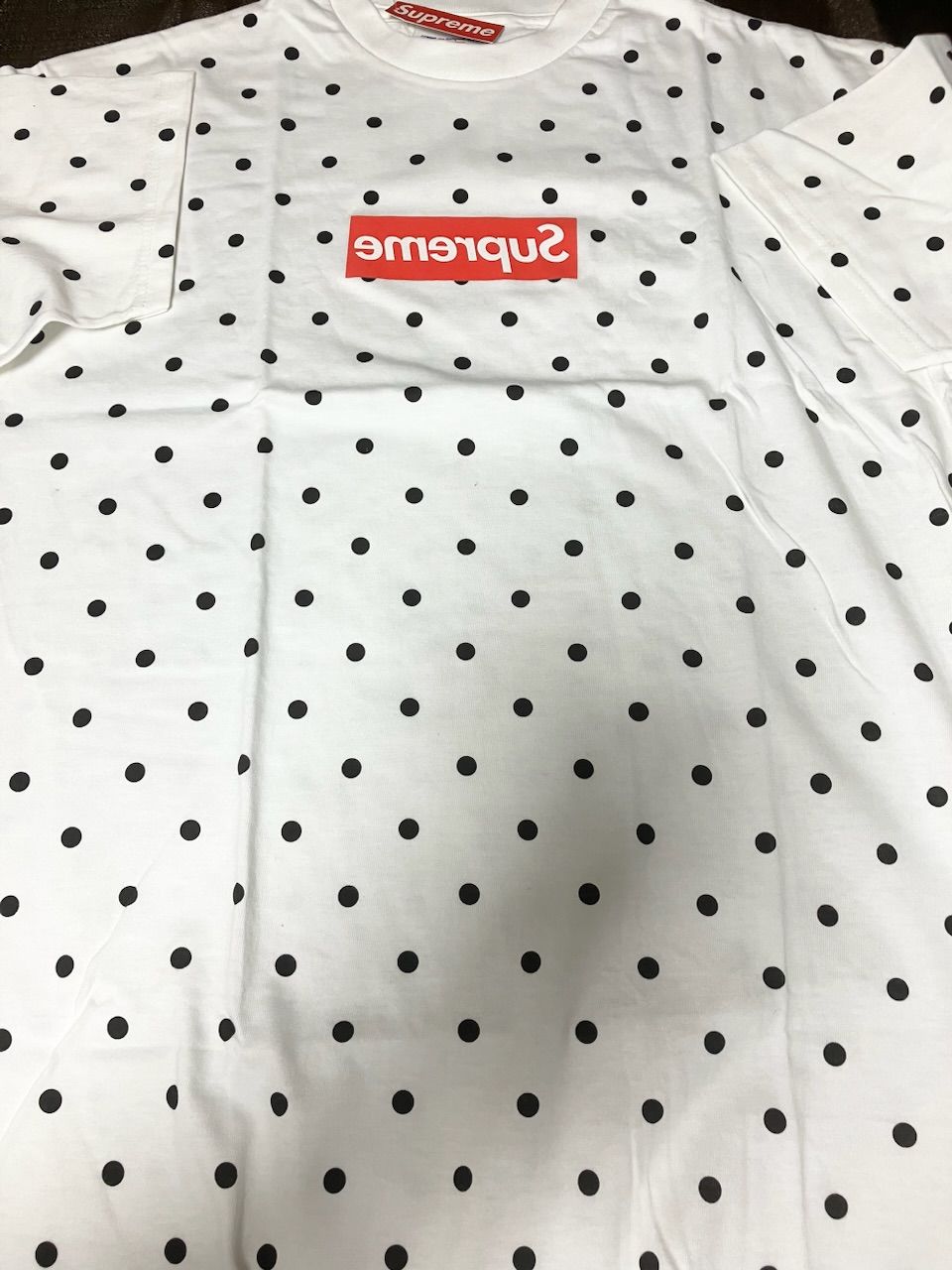 Supreme COMME des GARCONS SHIRT Polka Dot Tee "White"