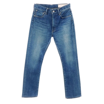 【中古】クロ KURO ストレッチ コットン デニムパンツ ジーンズ ブルー【サイズ28】【メンズ】