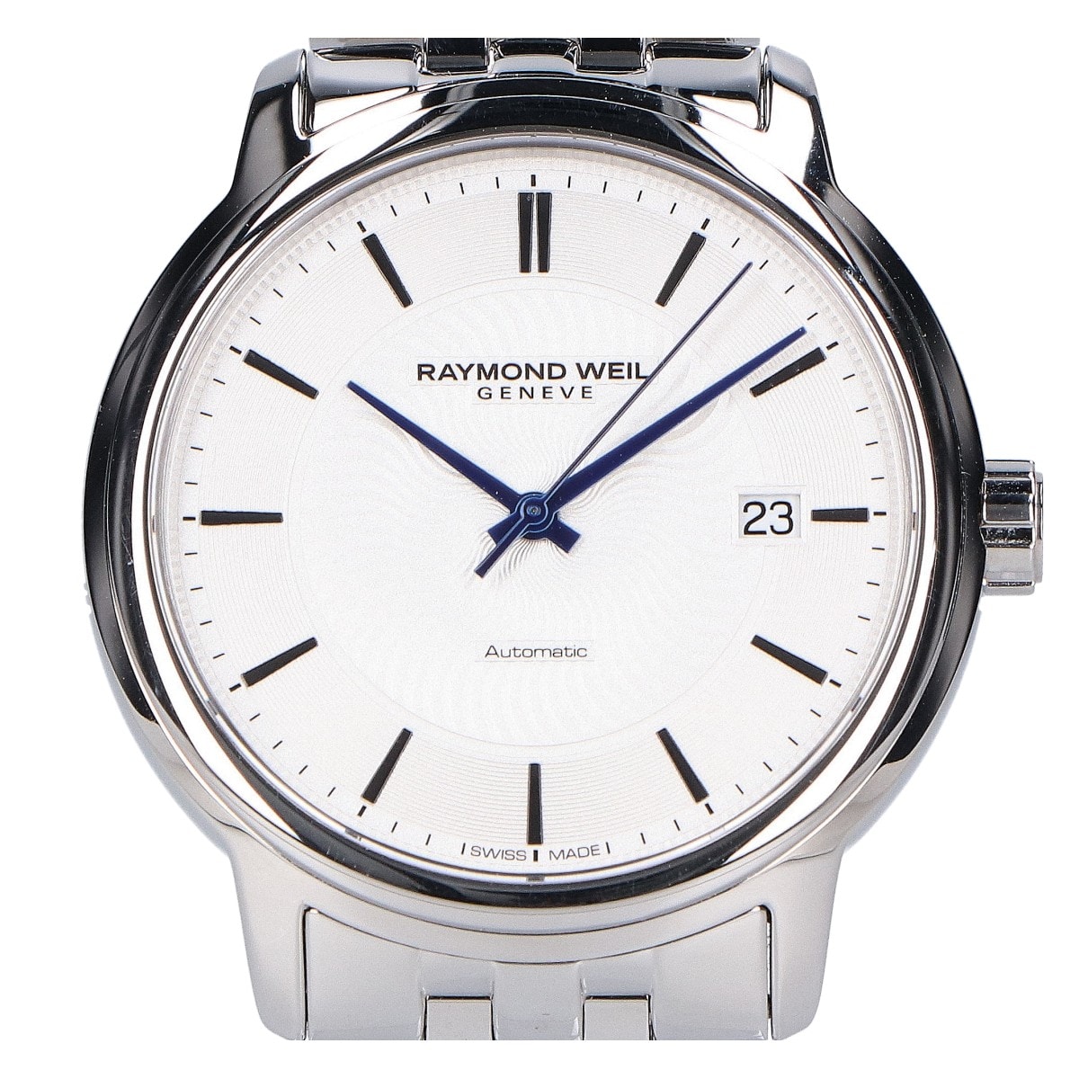 レイモンド ウェイル 新品同様 2237-ST-65001 マエストロ ギヨシェ文字盤 シースルーケースバック 自動巻き