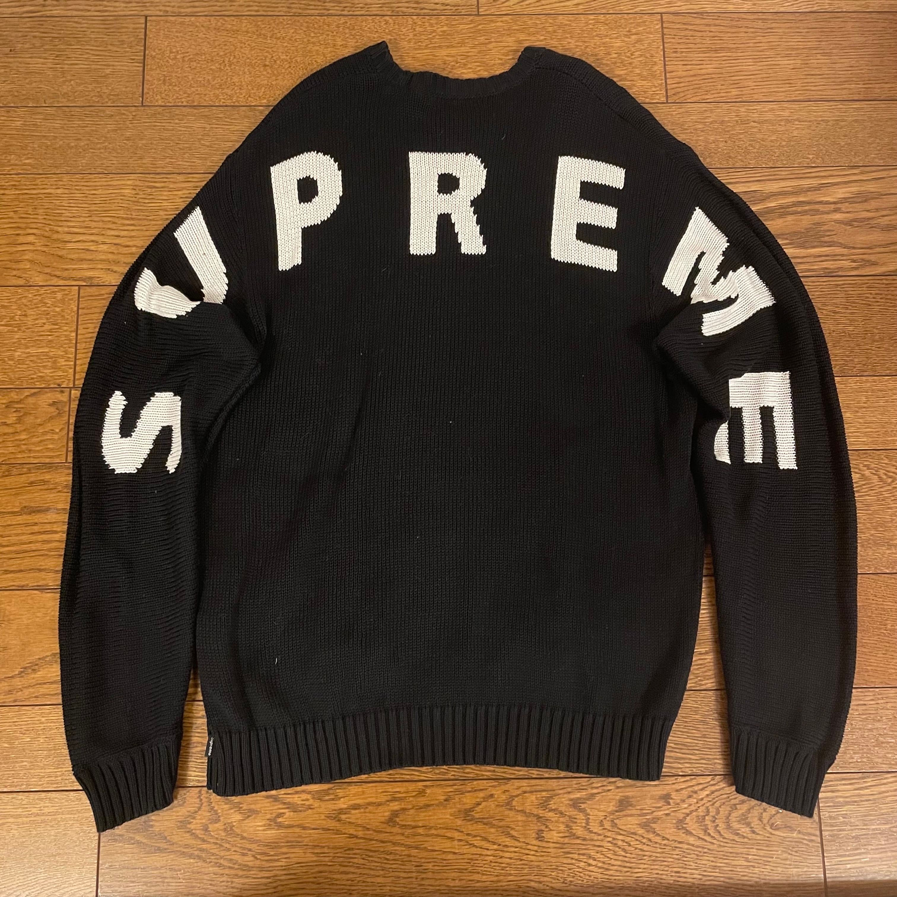 Supreme Back Logo Sweater "Black"