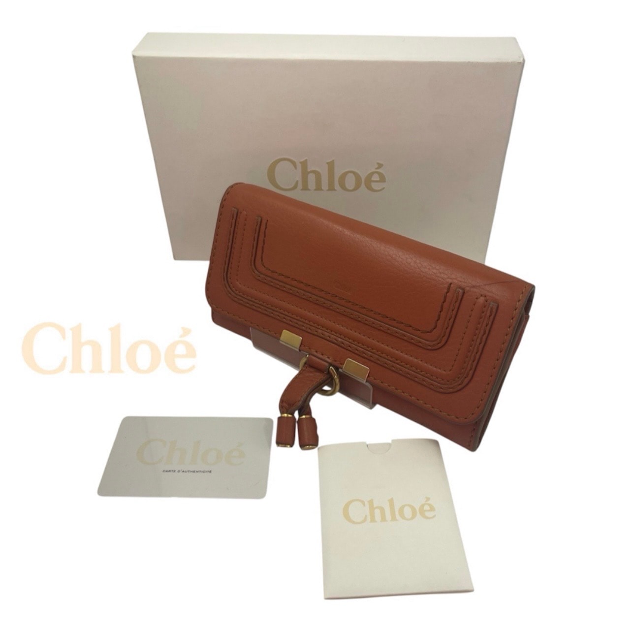 Chloe Marcie Long Wallet "Tan"