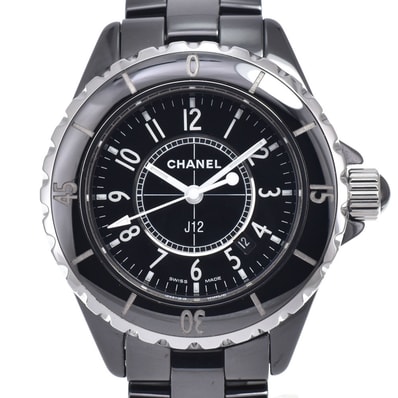 シャネル CHANEL H0682 J12 ブラック クォーツ レディース 美品 腕時計 M#150936