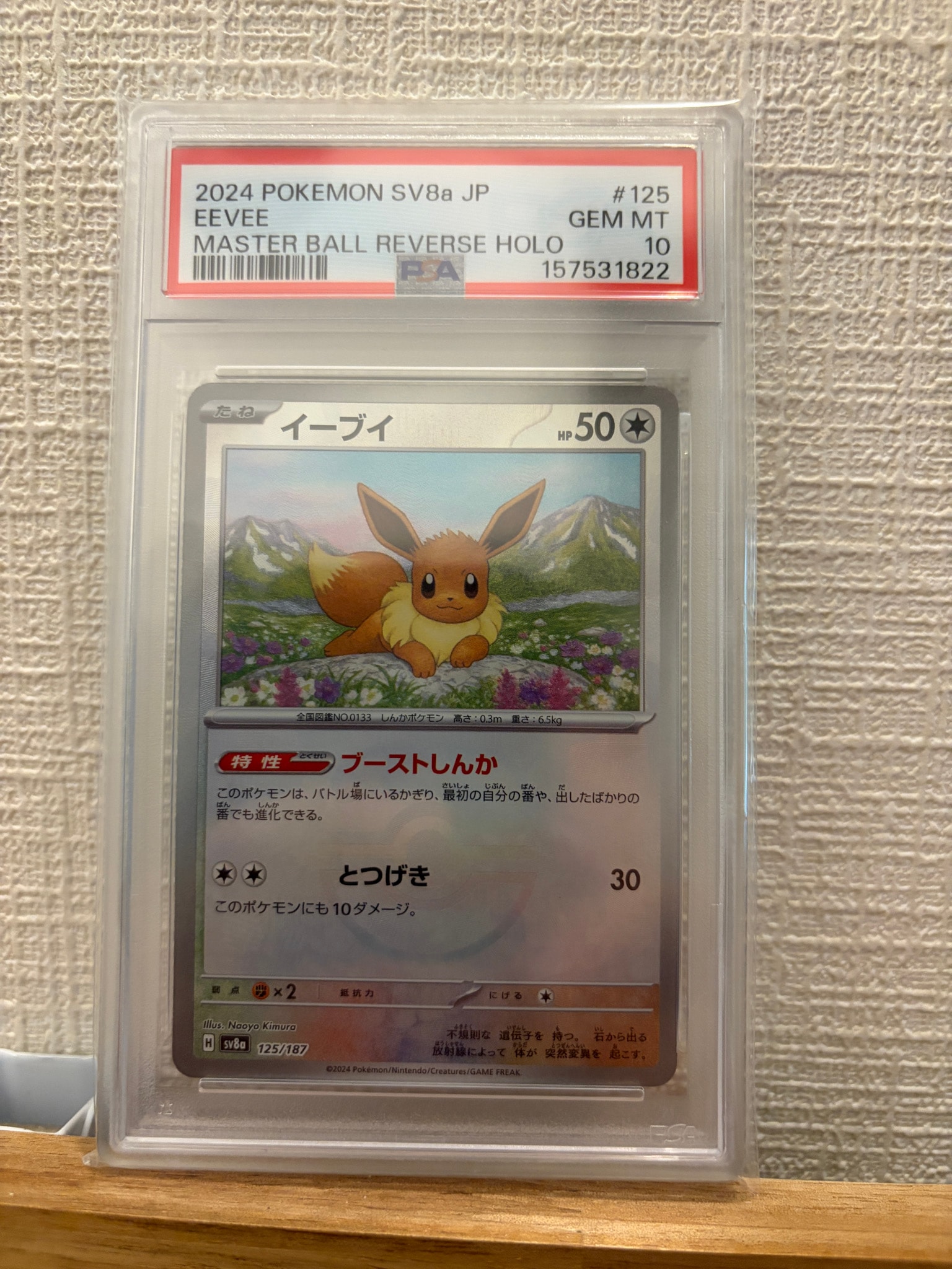 Eevee :Master Ball Mirror [SV8a 125/187](High Class Pack "Terastal Festival ex")