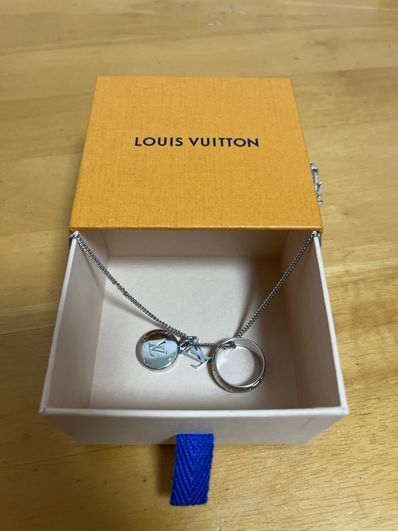 Louis Vuitton Monogram Charms Necklace "Silver"