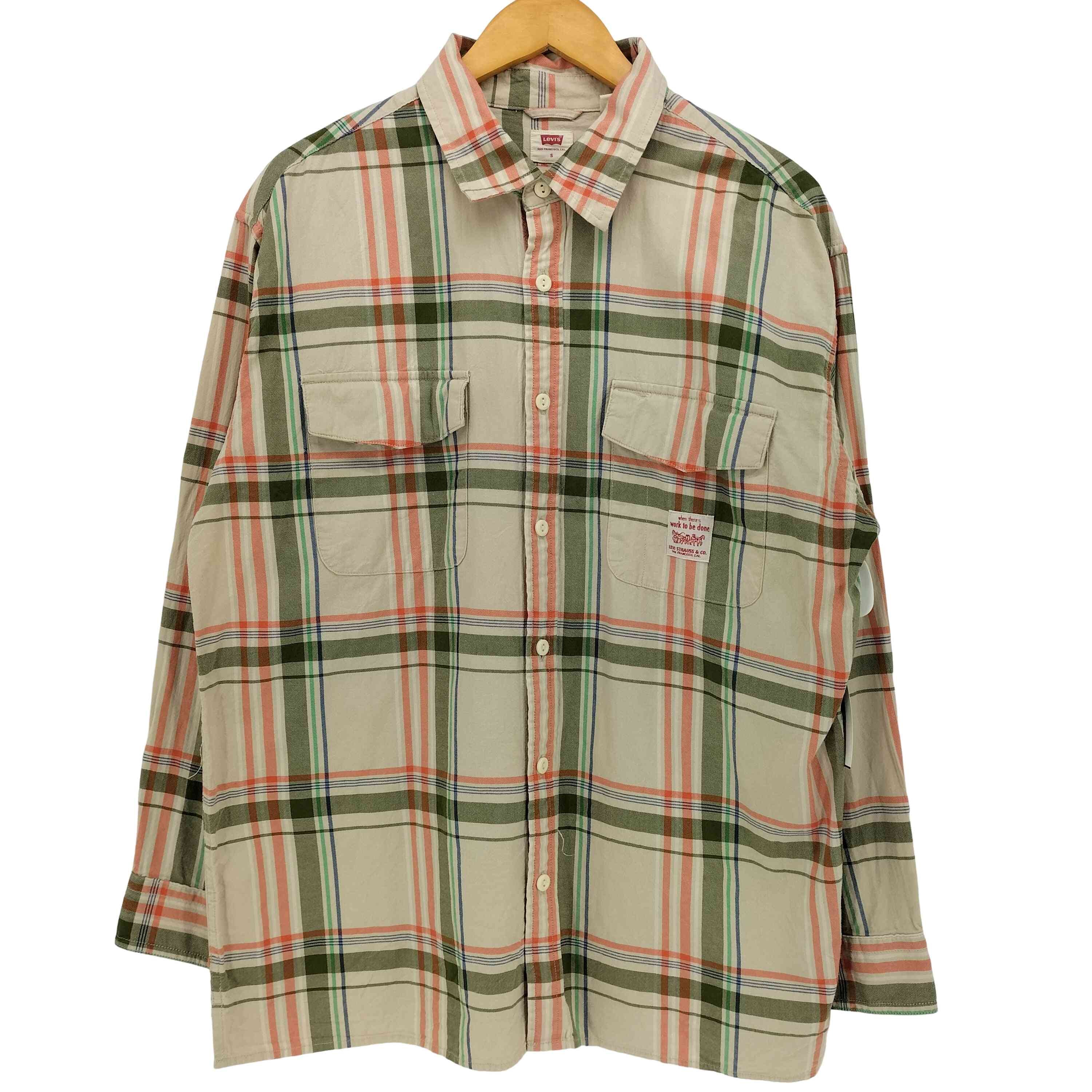 LOOSE ボックスシルエット タータンチェック ネルシャツ L/S シャツ【1142822371803】