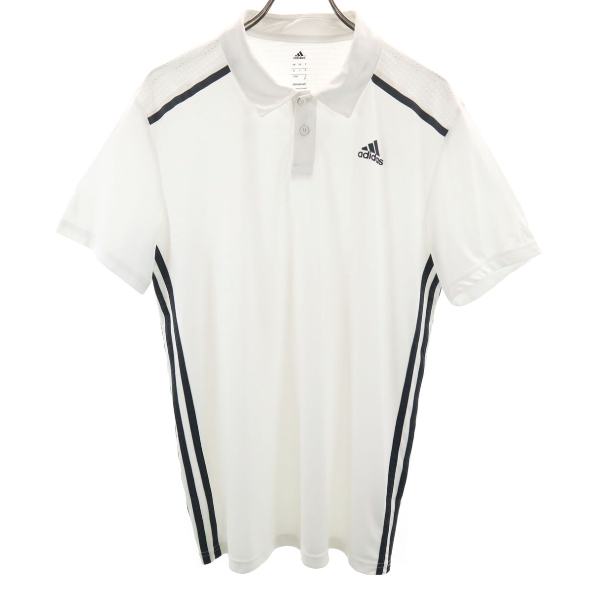 adidas アディダス 半袖 ポロシャツ XO ホワイト