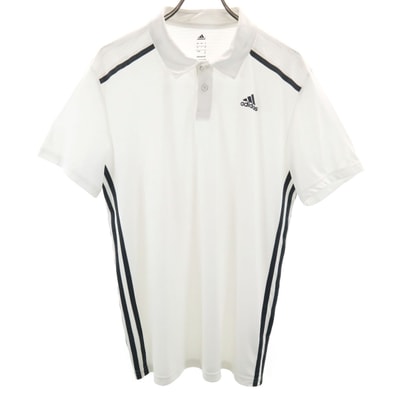 adidas アディダス 半袖 ポロシャツ XO ホワイト