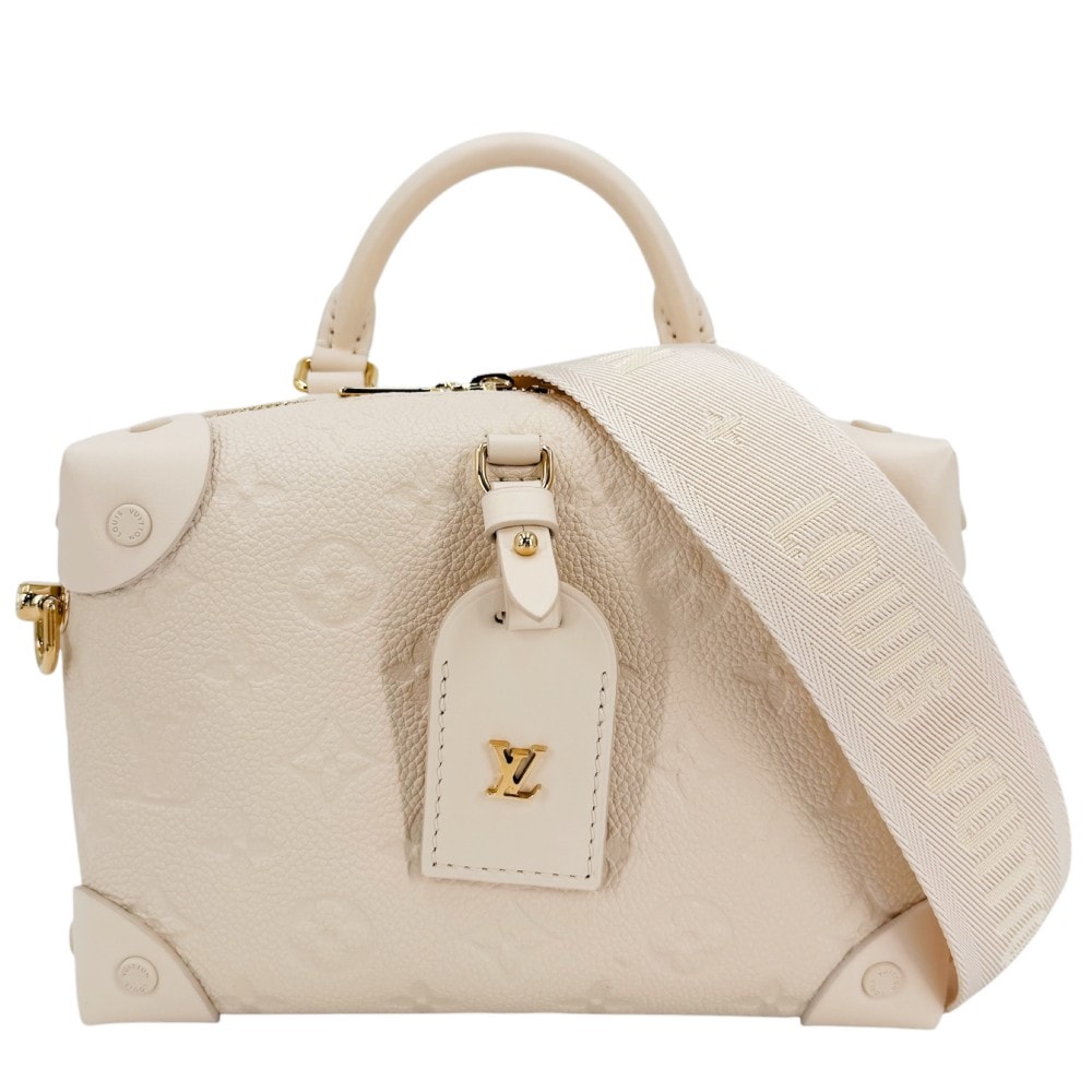 LOUIS VUITTON ルイヴィトン 2WAY プティットマル ハンドバッグ ショルダーバッグ 肩掛け 斜め掛け M45394 モノグラムアンプラント    クレーム ゴールド金具 レディース 美品【中古品】
