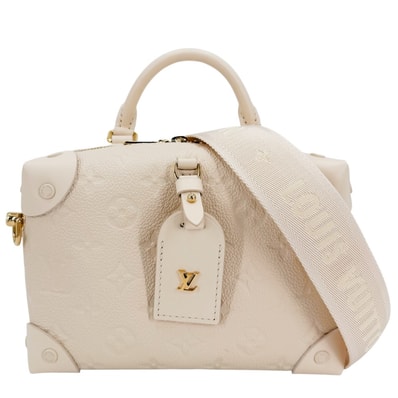 LOUIS VUITTON ルイヴィトン 2WAY プティットマル ハンドバッグ ショルダーバッグ 肩掛け 斜め掛け M45394 モノグラムアンプラント クレーム ゴールド金具 レディース 美品【中古品】