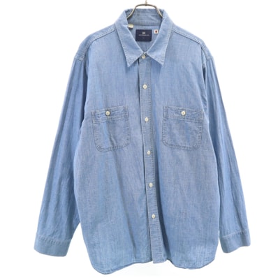 Levi's リーバイス 長袖 シャンブレーシャツ L ブルー