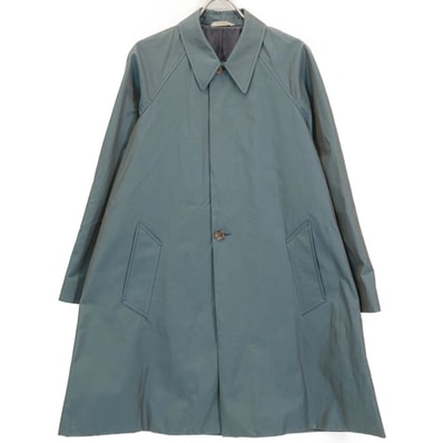 ポールスミス 4178 コットンギャバジン グリーン シングルコート M