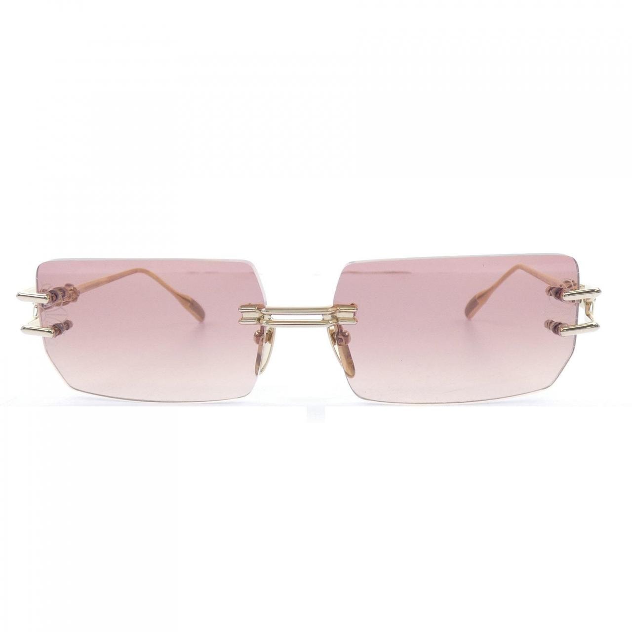 Chrome Hearts LORDIE Gold Plated Sunglasses "Gold/Pink"