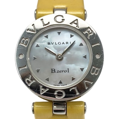 ☆☆BVLGARI ブルガリ B-ZERO1 BZ22S シェル文字盤 イエロー クォーツ レディース 腕時計