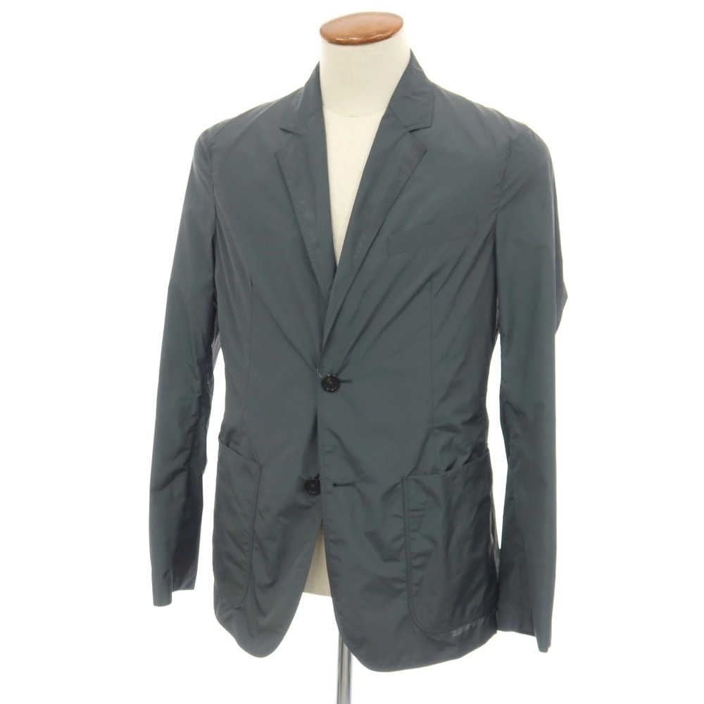 【中古】ジルサンダー JIL SANDER ポリエステル 2B カジュアルジャケット ブルーグレー【サイズ48】【メンズ】