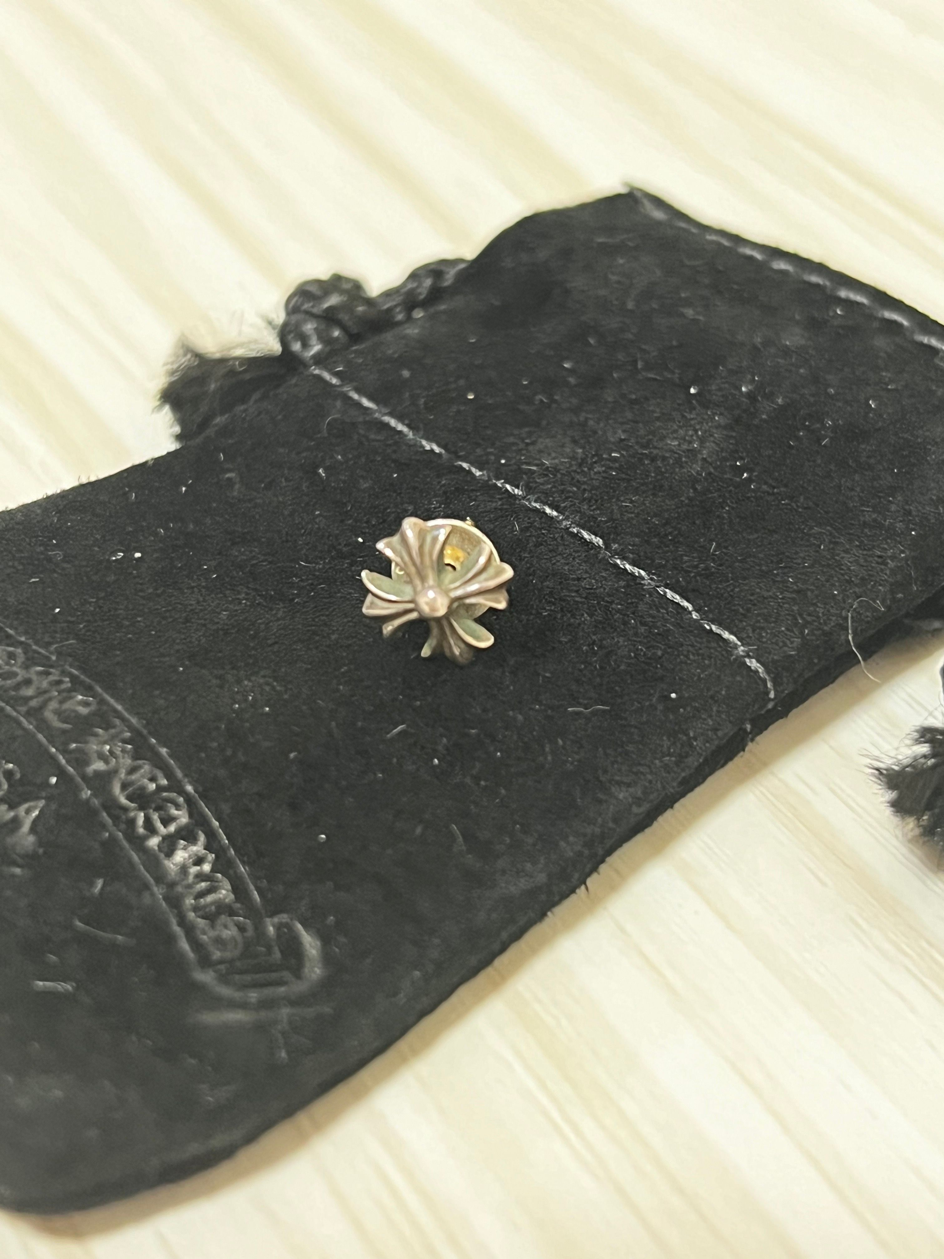 Chrome Hearts CH Plus Stud Earrings "Silver"