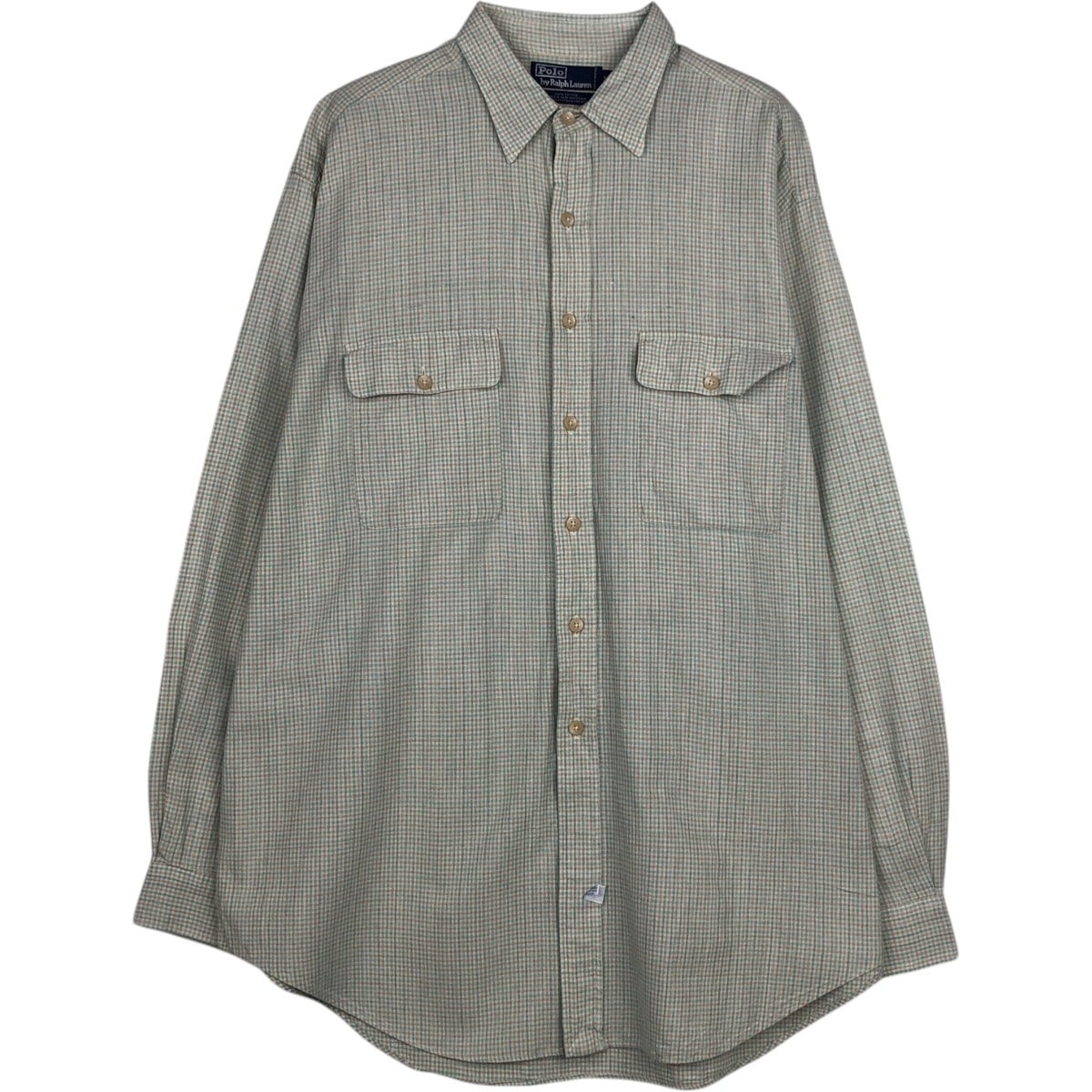 古着 ラルフローレン Ralph Lauren POLO by Ralph Lauren 長袖 コットンチェックシャツ メンズXL相当/eaa628641