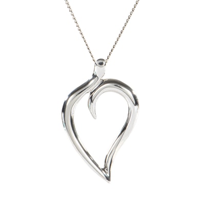 TIFFANY&Co. ティファニー オープン リーフ ネックレス ペンダント シルバー【中古】