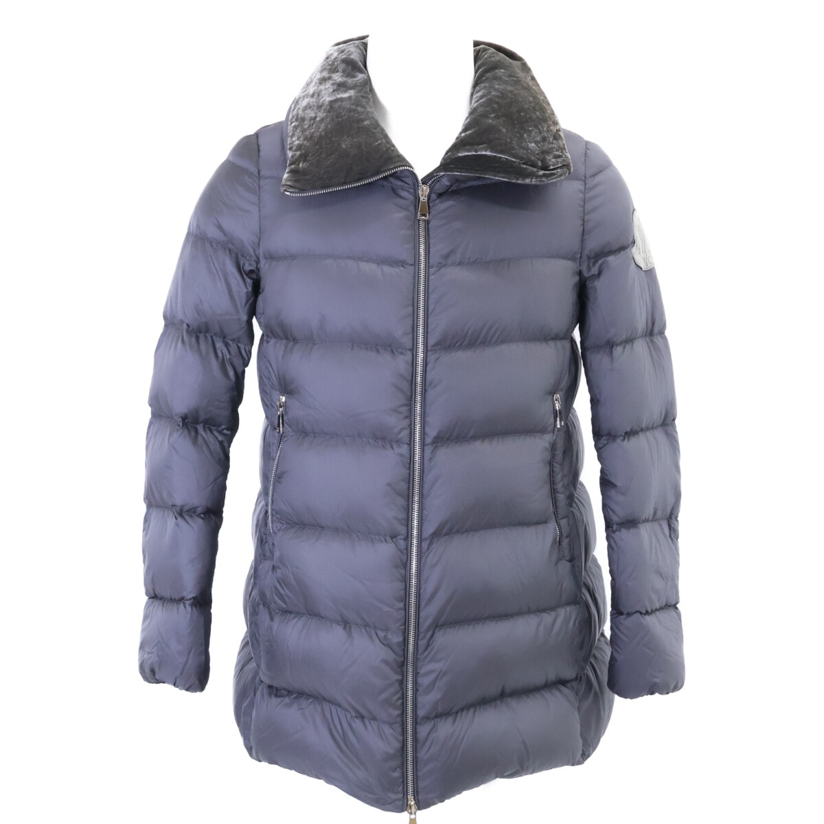 モンクレール TORCON トリコン グレー ベロアワッペン スタンドカラー ダウン 2