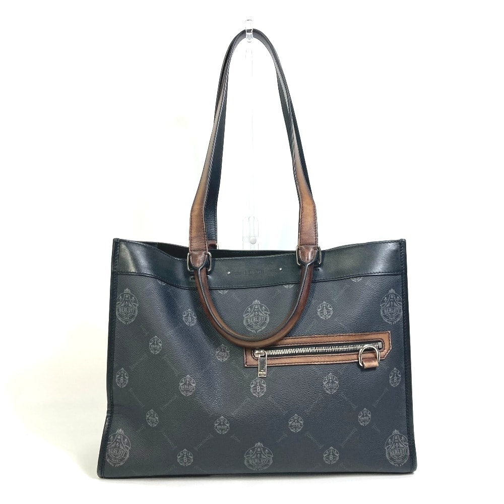 ベルルッティ Berluti ウリス スモール カバン 2WAY ショルダーバッグ トートバッグ キャンバス/レザー ブラック